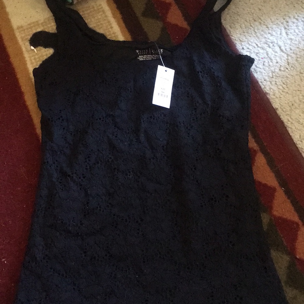 Lace patterned tank top
